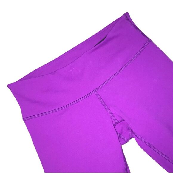 Lululemon Wunder Under Purple Crop Leggings — Size 6 - Picture 4 of 10